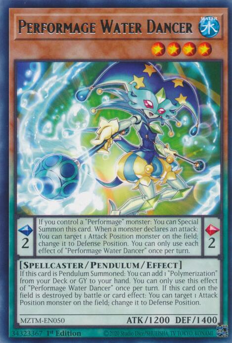 Performage Water Dancer [MZTM-EN050] Rare | Exor Games New Glasgow