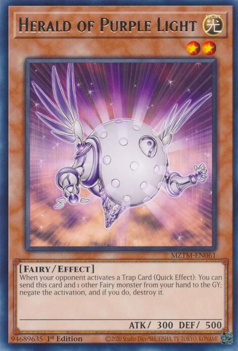 Herald of Purple Light [MZTM-EN061] Rare | Exor Games New Glasgow
