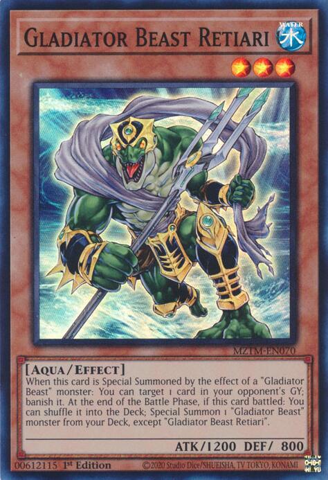 Gladiator Beast Retiari [MZTM-EN070] Super Rare | Exor Games New Glasgow