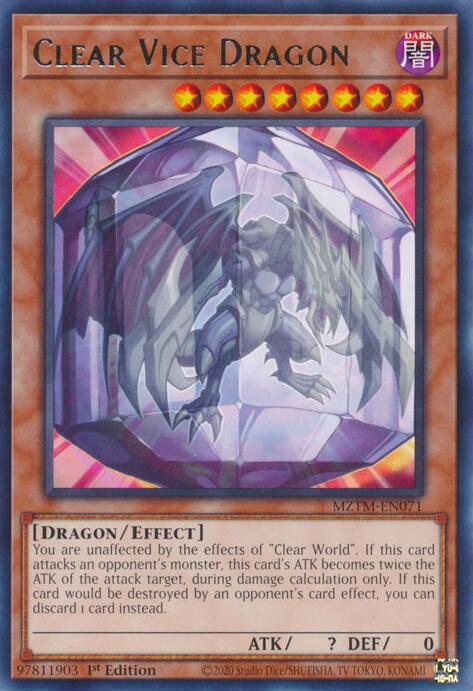 Clear Vice Dragon [MZTM-EN071] Rare | Exor Games New Glasgow
