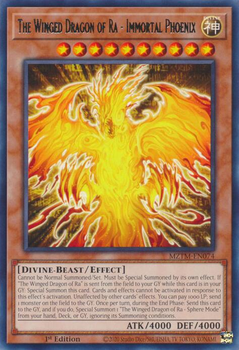 The Winged Dragon of Ra - Immortal Phoenix [MZTM-EN074] Rare | Exor Games New Glasgow