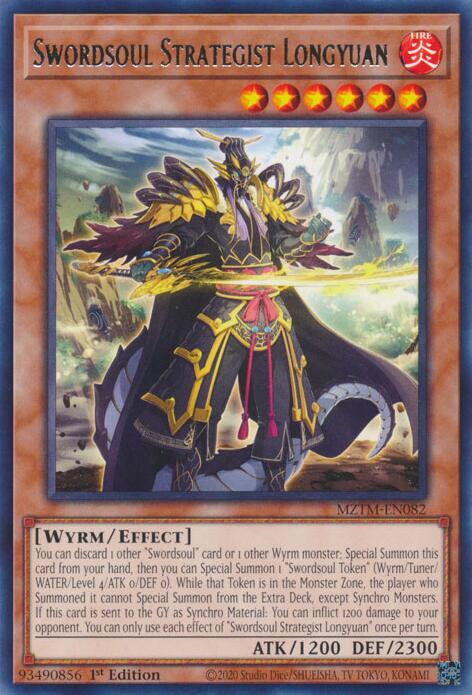 Swordsoul Strategist Longyuan [MZTM-EN082] Rare | Exor Games New Glasgow