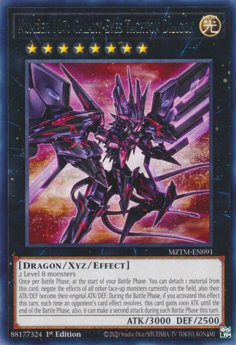 Number 107: Galaxy-Eyes Tachyon Dragon [MZTM-EN091] Rare | Exor Games New Glasgow