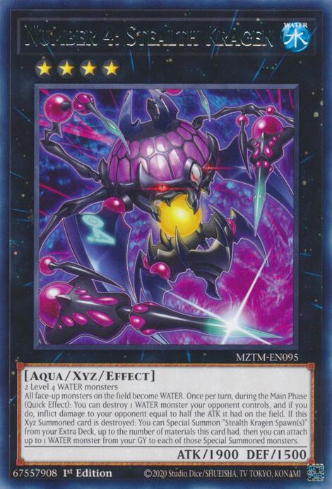 Number 4: Stealth Kragen [MZTM-EN095] Rare | Exor Games New Glasgow
