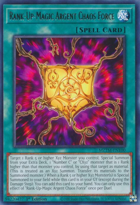 Rank-Up-Magic Argent Chaos Force [MZTM-EN100] Rare | Exor Games New Glasgow