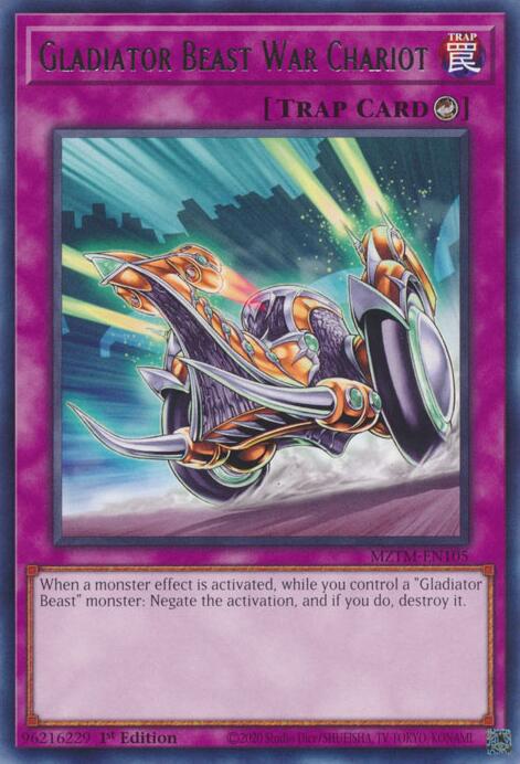 Gladiator Beast War Chariot [MZTM-EN105] Rare | Exor Games New Glasgow