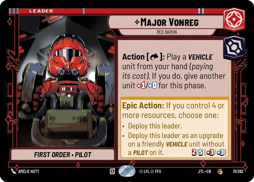 Major Vonreg - Red Baron (011/262) (011/262) [Jump to Lightspeed] | Exor Games New Glasgow
