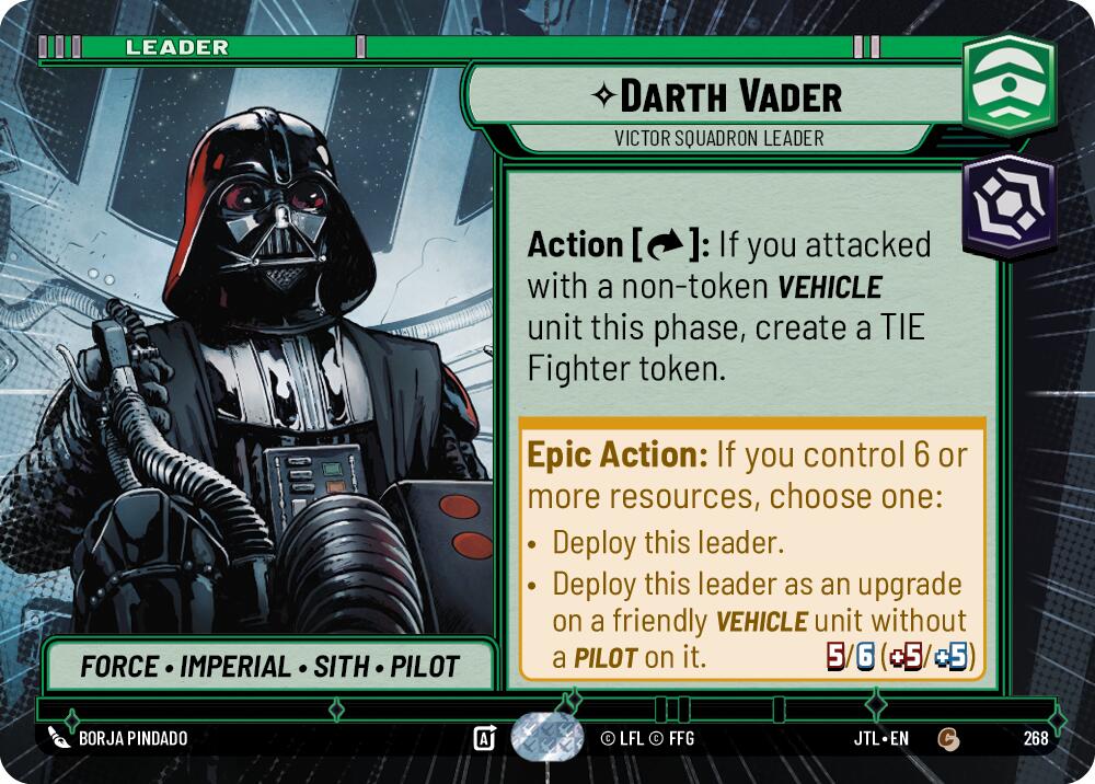 Darth Vader - Victor Squadron Leader (268) (Hyperspace) (268) [Jump to Lightspeed] | Exor Games New Glasgow