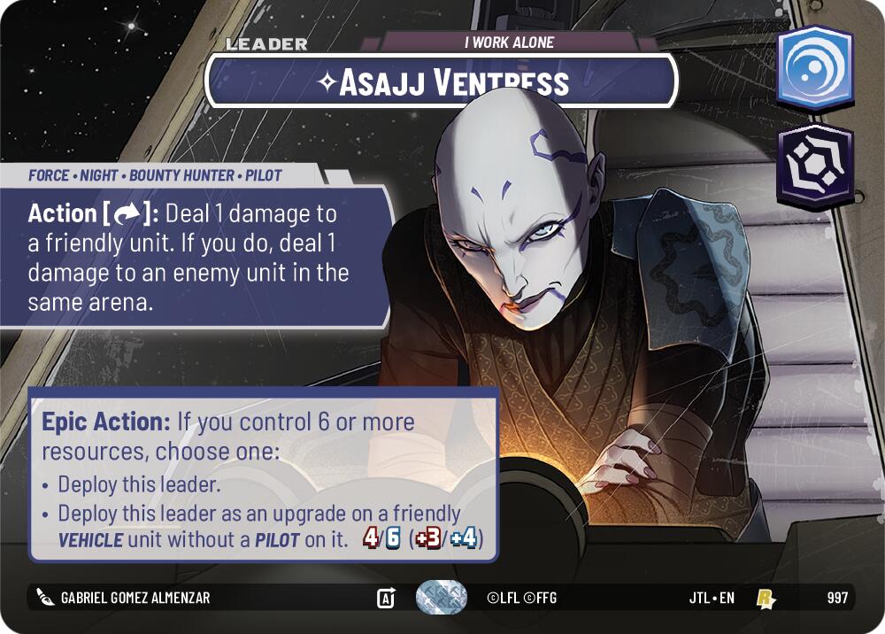 Asajj Ventress - I Work Alone (997) (Showcase) (997) [Jump to Lightspeed] | Exor Games New Glasgow