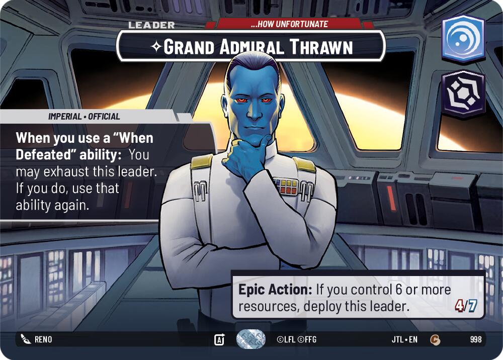 Grand Admiral Thrawn - ...How Unfortunate (998) (Showcase) (998) [Jump to Lightspeed] | Exor Games New Glasgow
