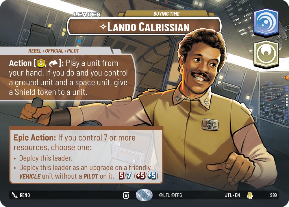 Lando Calrissian - Buying Time (999) (Showcase) (999) [Jump to Lightspeed] | Exor Games New Glasgow
