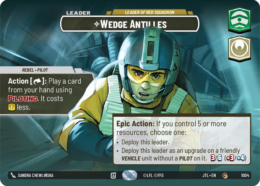 Wedge Antilles - Leader of Red Squadron (1004) (Showcase) (1004) [Jump to Lightspeed] | Exor Games New Glasgow
