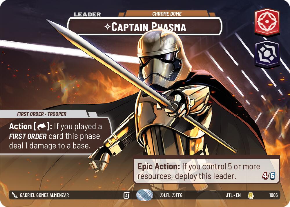Captain Phasma - Chrome Dome (1006) (Showcase) (1006) [Jump to Lightspeed] | Exor Games New Glasgow