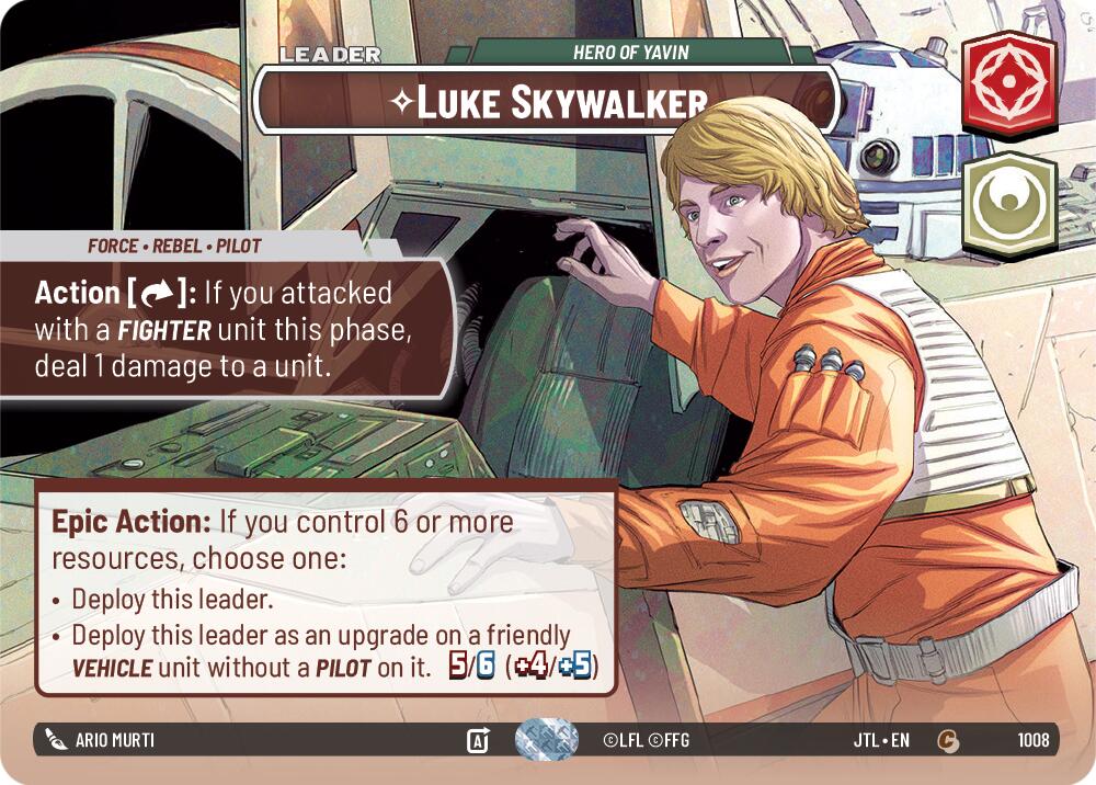 Luke Skywalker - Hero of Yavin (1008) (Showcase) (1008) [Jump to Lightspeed] | Exor Games New Glasgow