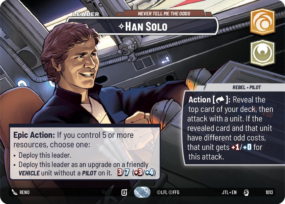 Han Solo - Never Tell Me the Odds (1013) (Showcase) (1013) [Jump to Lightspeed] | Exor Games New Glasgow