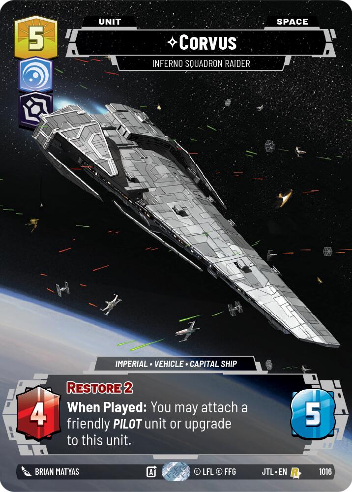 Corvus - Inferno Squadron Raider (1016) (Prestige) (1016) [Jump to Lightspeed] | Exor Games New Glasgow