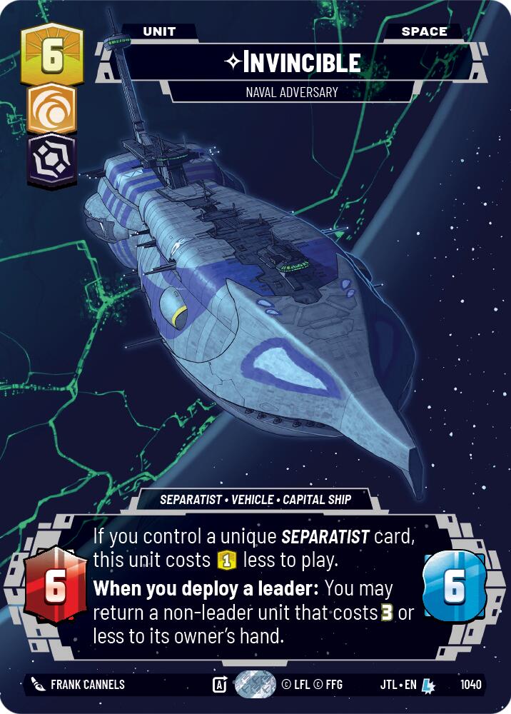 Invincible - Naval Adversary (1040) (Prestige) (1040) [Jump to Lightspeed] | Exor Games New Glasgow