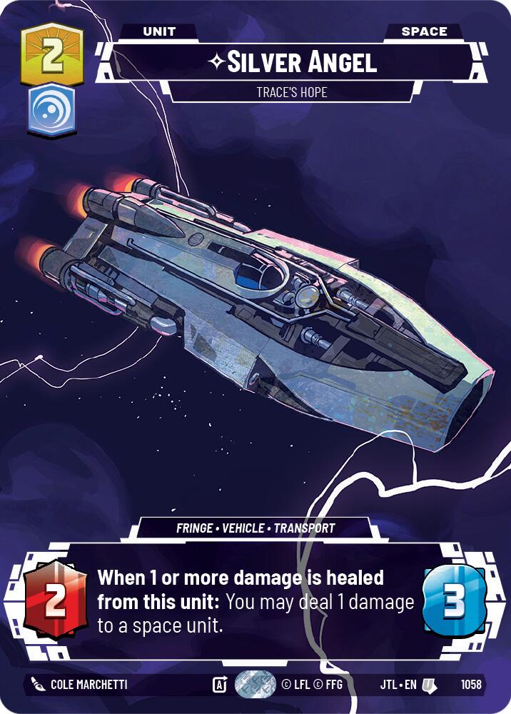 Silver Angel - Trace's Hope (1058) (Prestige Foil) (1058) [Jump to Lightspeed] | Exor Games New Glasgow
