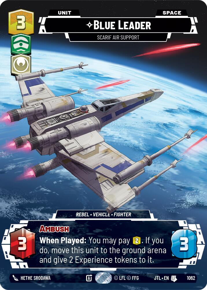 Blue Leader - Scarif Air Support (1062) (Prestige Foil) (1062) [Jump to Lightspeed] | Exor Games New Glasgow