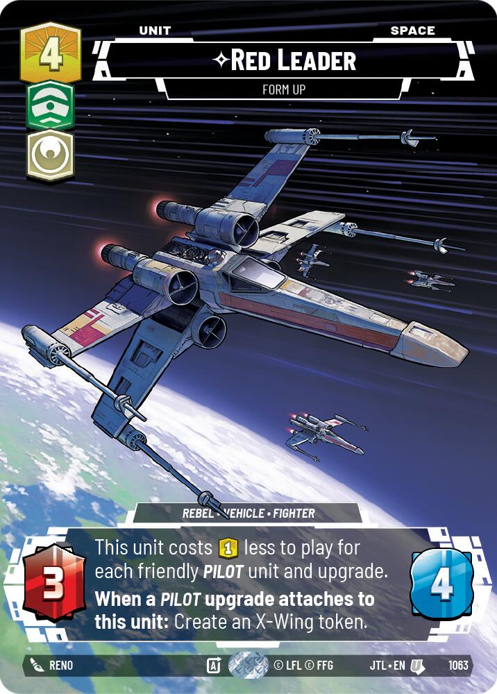 Red Leader - Form Up (1063) (Prestige Foil) (1063) [Jump to Lightspeed] | Exor Games New Glasgow