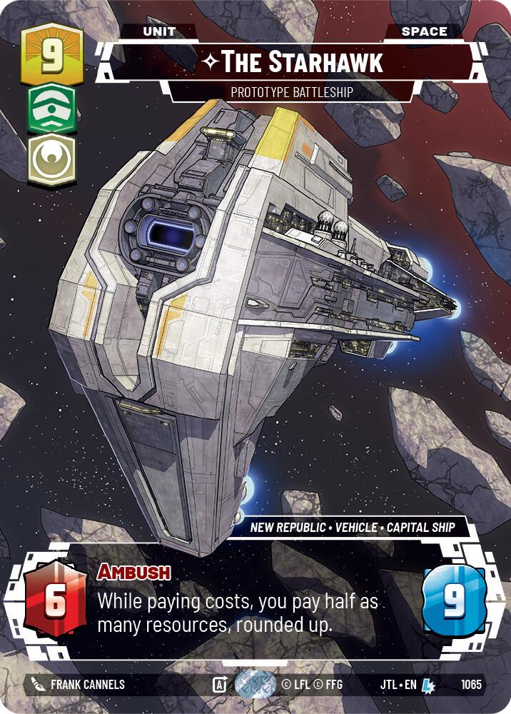 The Starhawk - Prototype Battleship (1065) (Prestige Foil) (1065) [Jump to Lightspeed] | Exor Games New Glasgow