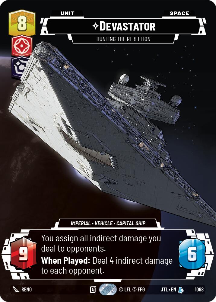 Devastator - Hunting the Rebellion (1068) (Prestige Foil) (1068) [Jump to Lightspeed] | Exor Games New Glasgow