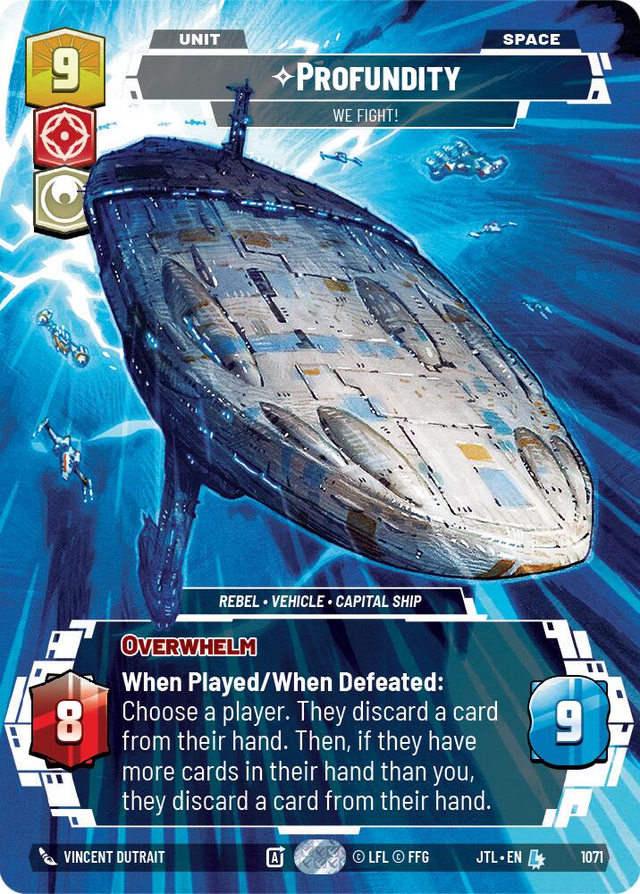 Profundity - We Fight! (1071) (Prestige Foil) (1071) [Jump to Lightspeed] | Exor Games New Glasgow