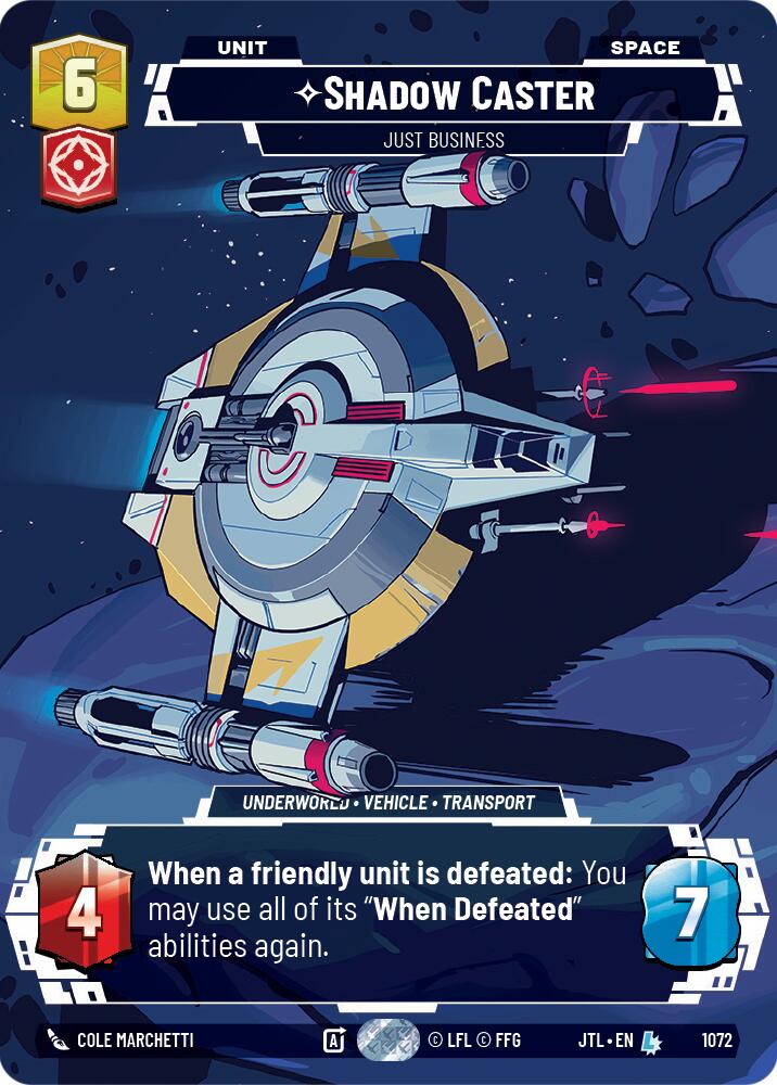 Shadow Caster - Just Business (1072) (Prestige Foil) (1072) [Jump to Lightspeed] | Exor Games New Glasgow