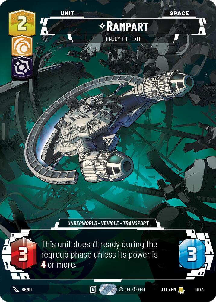 Rampart - Enjoy the Exit (1073) (Prestige Foil) (1073) [Jump to Lightspeed] | Exor Games New Glasgow