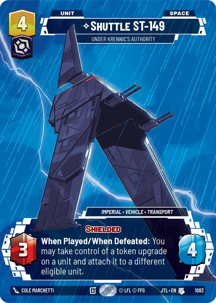 Shuttle ST-149 - Under Krennic's Authority (1083) (Prestige Foil) (1083) [Jump to Lightspeed] | Exor Games New Glasgow
