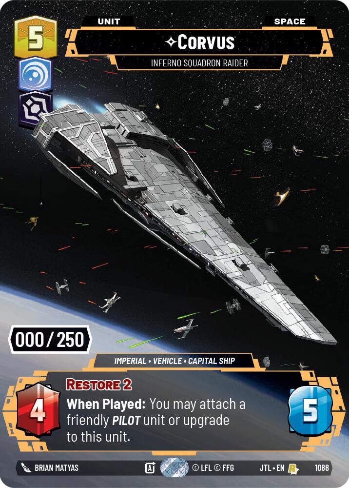 Corvus - Inferno Squadron Raider (1088) (Serialized) (1088) [Jump to Lightspeed] | Exor Games New Glasgow