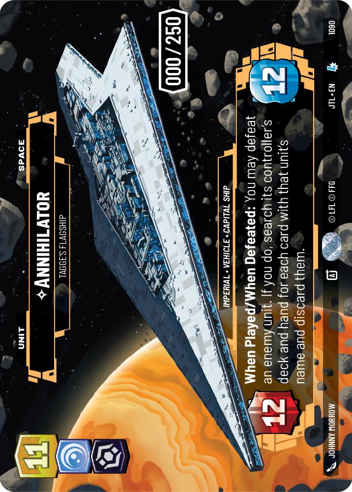 Annihilator - Tagge's Flagship (1090) (Serialized) (1090) [Jump to Lightspeed] | Exor Games New Glasgow