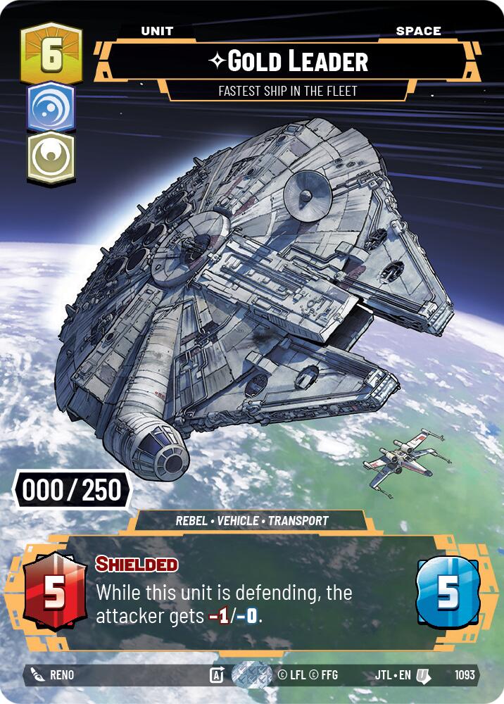 Gold Leader - Fastest Ship in the Fleet (1093) (Serialized) (1093) [Jump to Lightspeed] | Exor Games New Glasgow