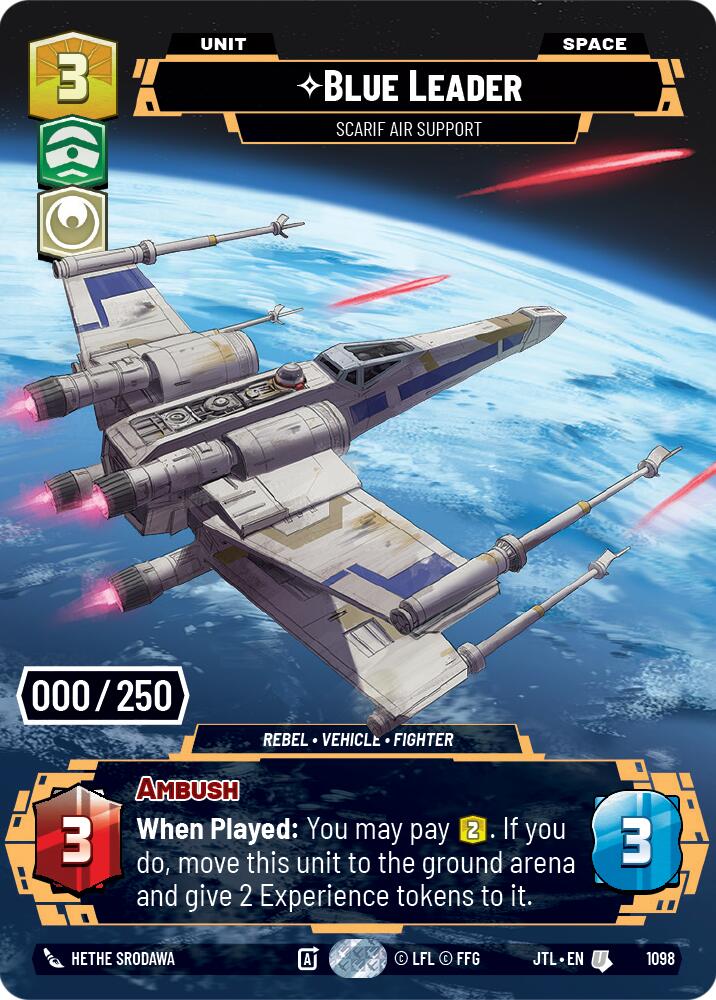 Blue Leader - Scarif Air Support (1098) (Serialized) (1098) [Jump to Lightspeed] | Exor Games New Glasgow