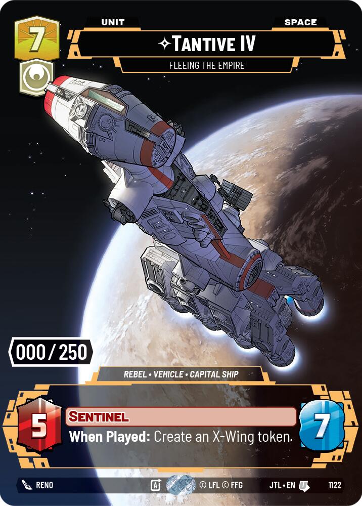 Tantive IV - Fleeing the Empire (1122) (Serialized) (1122) [Jump to Lightspeed] | Exor Games New Glasgow
