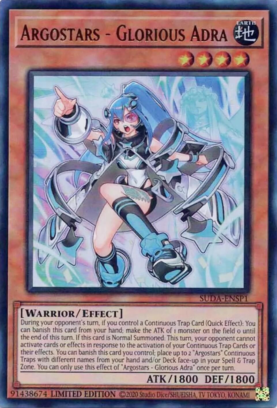 Argostars - Glorious Adra [SUDA-ENSP1] Ultra Rare | Exor Games New Glasgow