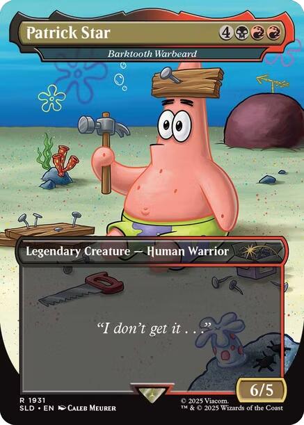 Patrick Star - Barktooth Warbeard [Secret Lair Drop Series] | Exor Games New Glasgow