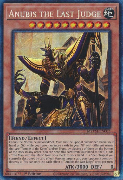 Anubis the Last Judge (Collector's Rare) [MZTM-EN003] Collector's Rare | Exor Games New Glasgow
