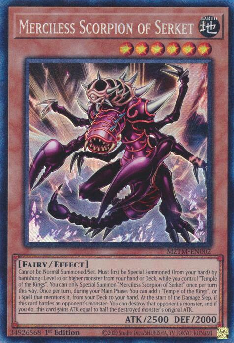 Merciless Scorpion of Serket (Collector's Rare) [MZTM-EN002] Ultra Rare | Exor Games New Glasgow