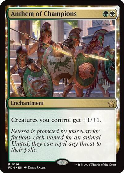 Anthem of Champions (Promo Pack) [Foundations Promos] | Exor Games New Glasgow
