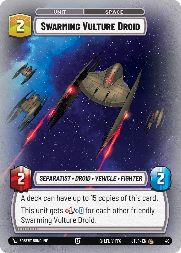 Swarming Vulture Droid (Foil) (40) [Jump to Lightspeed: Weekly Play] | Exor Games New Glasgow