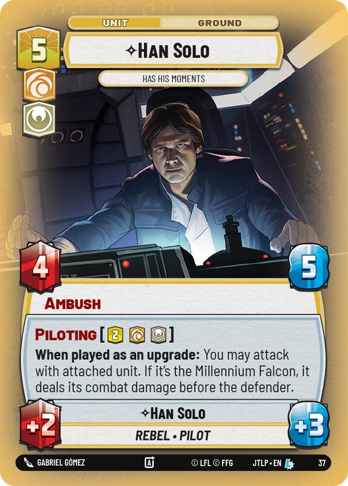 Han Solo - Has His Moments (Foil) (37) [Jump to Lightspeed: Weekly Play] | Exor Games New Glasgow