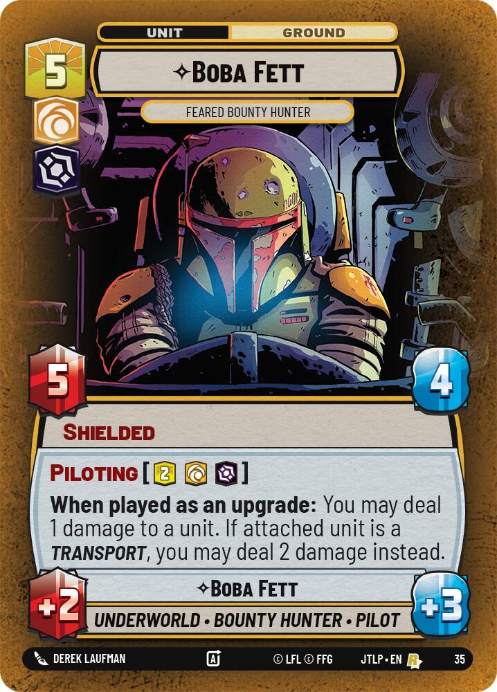 Boba Fett - Feared Bounty Hunter (Foil) (35) [Jump to Lightspeed: Weekly Play] | Exor Games New Glasgow