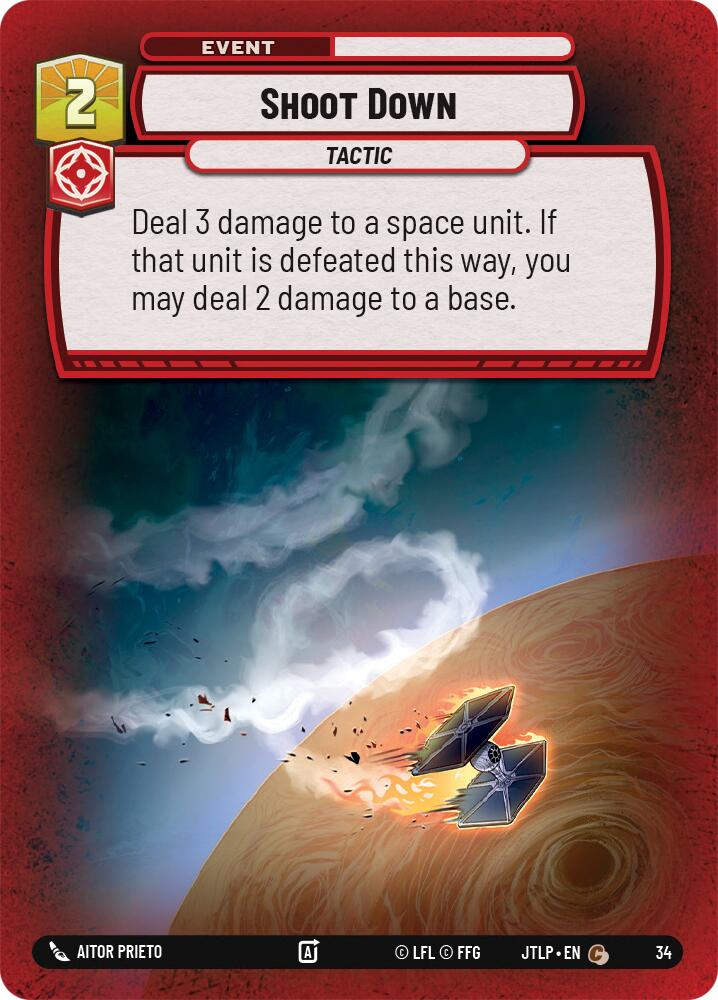 Shoot Down (Foil) (34) [Jump to Lightspeed: Weekly Play] | Exor Games New Glasgow