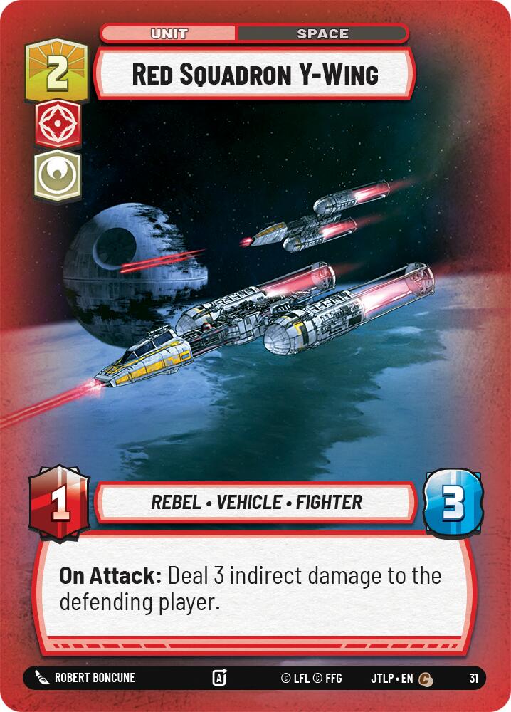 Red Squadron Y-Wing (Foil) (31) [Jump to Lightspeed: Weekly Play] | Exor Games New Glasgow
