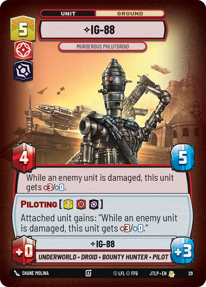 IG-88 - Murderous Phlutdroid (Foil) (29) [Jump to Lightspeed: Weekly Play] | Exor Games New Glasgow