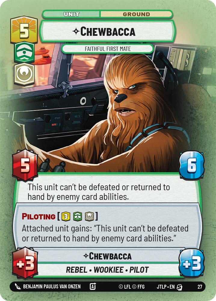 Chewbacca - Faithful First Mate (Foil) (27) [Jump to Lightspeed: Weekly Play] | Exor Games New Glasgow