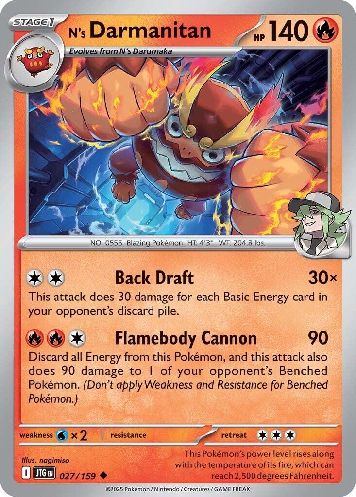 N's Darmanitan (027/159) [Scarlet & Violet: Journey Together] | Exor Games New Glasgow