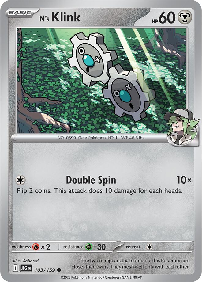 N's Klink (103/159) [Scarlet & Violet: Journey Together] | Exor Games New Glasgow