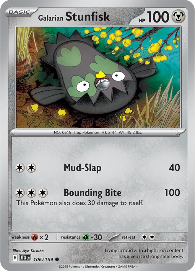 Galarian Stunfisk (106/159) [Scarlet & Violet: Journey Together] | Exor Games New Glasgow